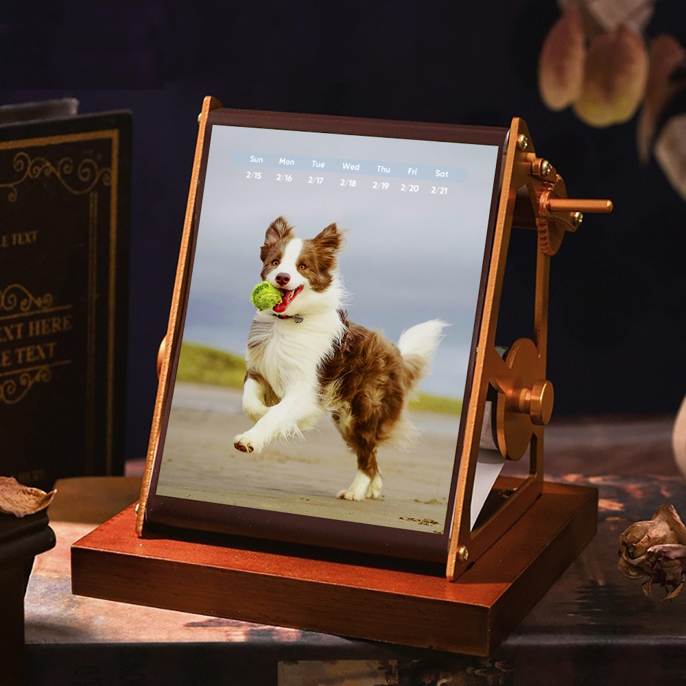 2026 Vintage Oil Painting Style Calendar, Customized Hand-Cranked Mechanical Calendar, Customized Photo Ornaments, Best Christmas Gifts