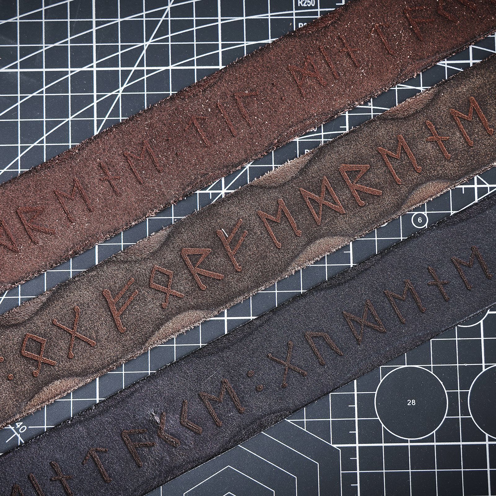 Handmade Coffee Full Grain Leather Belt for Men | 4mm Thick Custom Engraved Belt with Solid Brass Buckle – Premium Gift Set