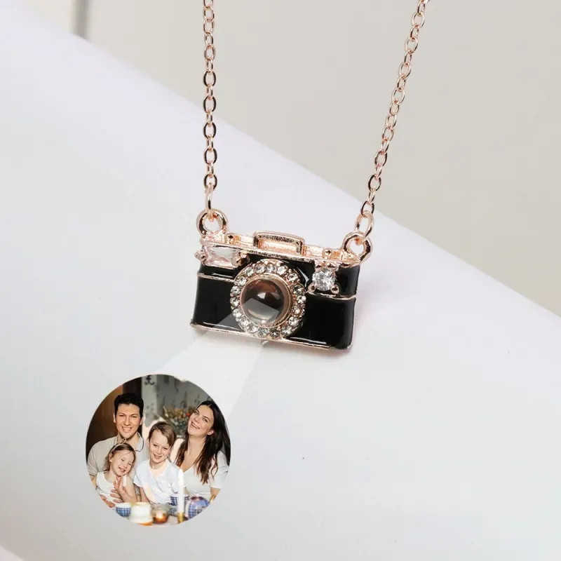 Personalized Photo Necklace, Custom Projection Necklace, Personalized Camera Necklace, Valentine's Day and Anniversary Gifts for Her