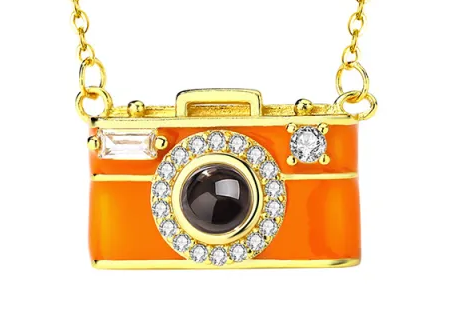 Personalized Photo Necklace, Custom Projection Necklace, Personalized Camera Necklace, Valentine's Day and Anniversary Gifts for Her