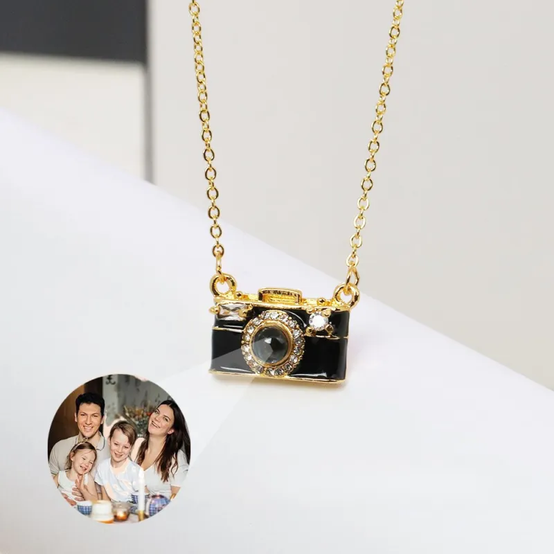 Personalized Photo Necklace, Custom Projection Necklace, Personalized Camera Necklace, Valentine's Day and Anniversary Gifts for Her
