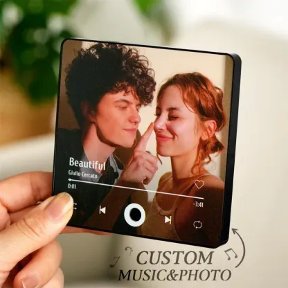 3.0 New Personalized Music Fridge Magnet, Custom Refrigerator Magnets Home Decoration, Best Gifts for Family