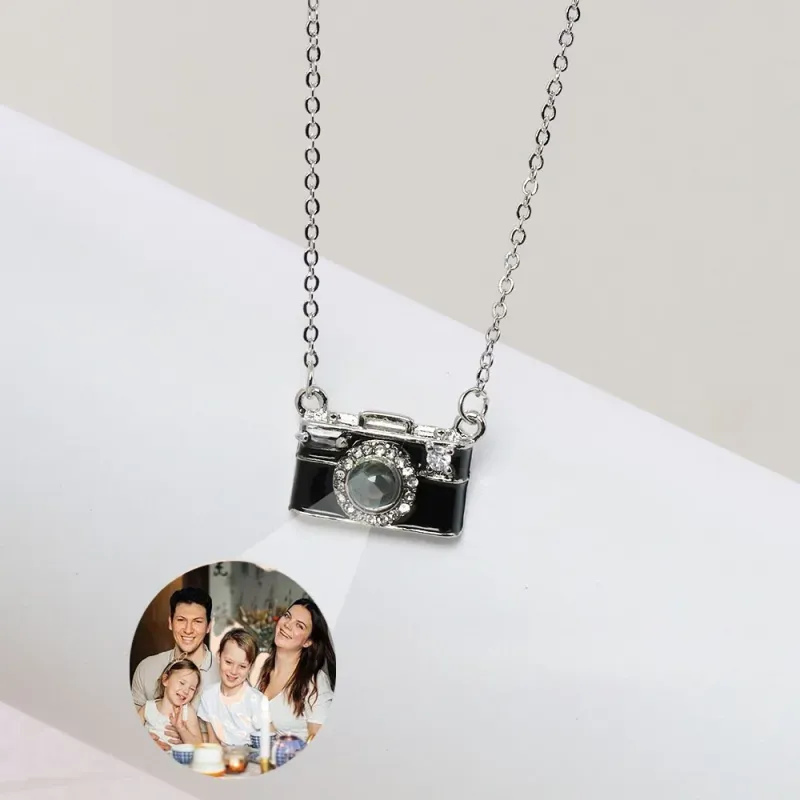 Personalized Photo Necklace, Custom Projection Necklace, Personalized Camera Necklace, Valentine's Day and Anniversary Gifts for Her