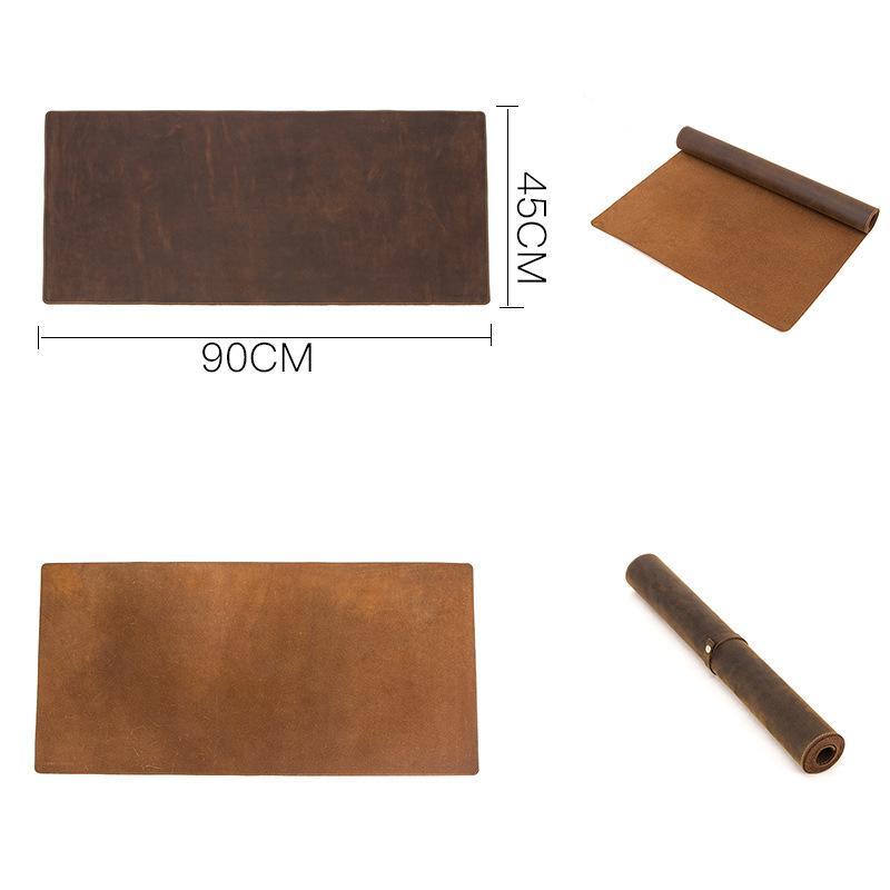 Leather Wedding Anniversary Gifts, Extra-Large Anti-Slip Table Mat 90cm*45cm