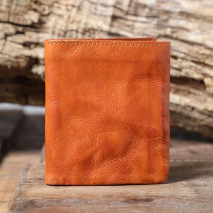 Leather Anniversary Gifts,  Leather Bifold Wallet, 3rd Anniversary Leather Gifts