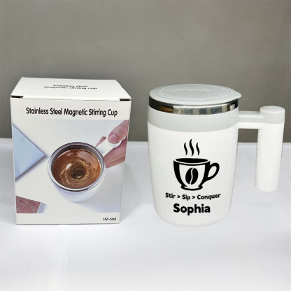 400ml Custom MagStir Pro Coffee Cup, Rechargeable Magnetic Stirring Mug, MagStir Pro Lazy Cup, Best Gift for Father's Day, Mother's Day, Anniversary