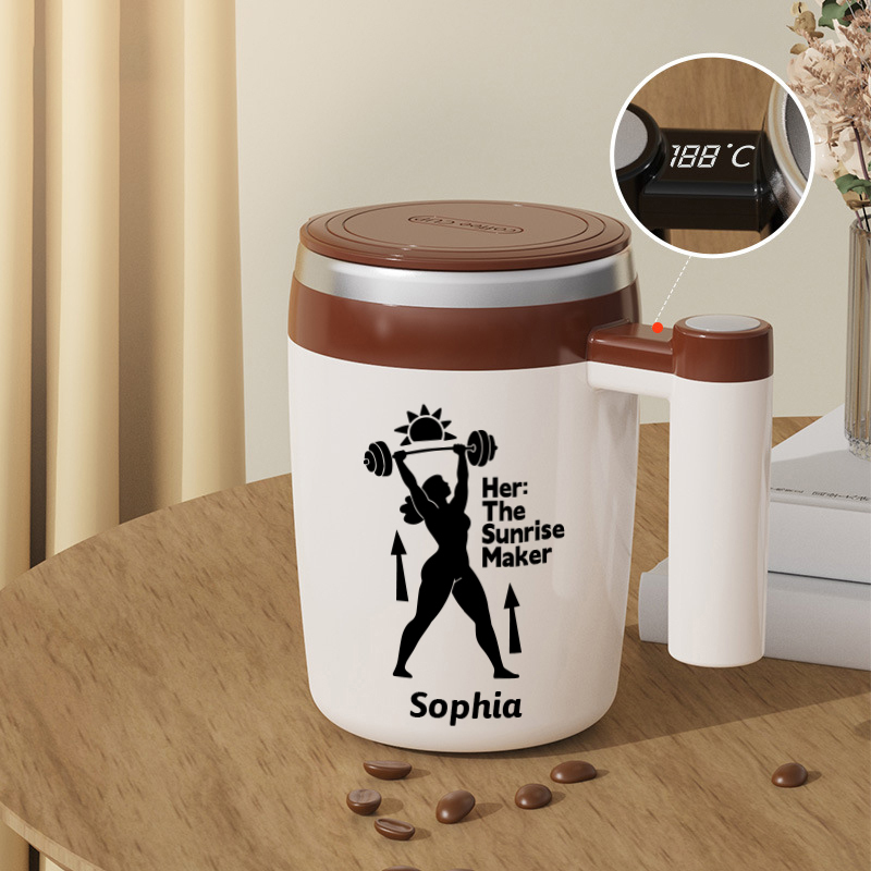 400ml Custom MagStir Pro Coffee Cup, Rechargeable Magnetic Stirring Mug, MagStir Pro Lazy Cup, Best Gift for Father's Day, Mother's Day, Anniversary