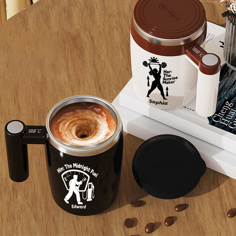 400ml Custom MagStir Pro Coffee Cup, Rechargeable Magnetic Stirring Mug, MagStir Pro Lazy Cup, Best Gift for Father's Day, Mother's Day, Anniversary