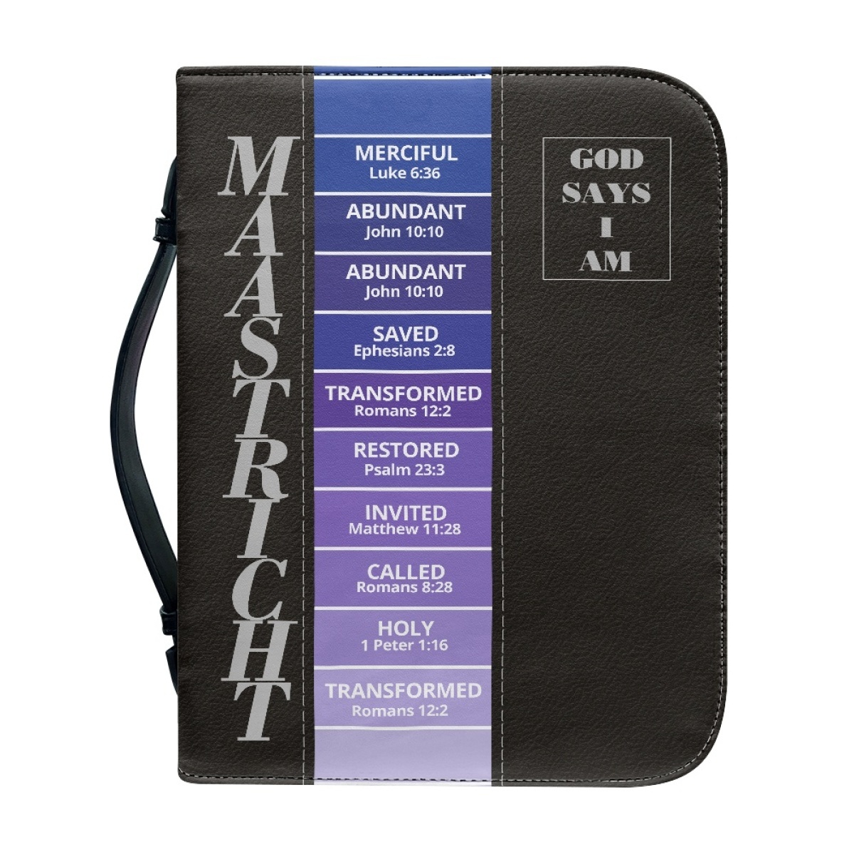 Personalized Bible Bag with Letter-by-Letter Blessing Engraving | LBL