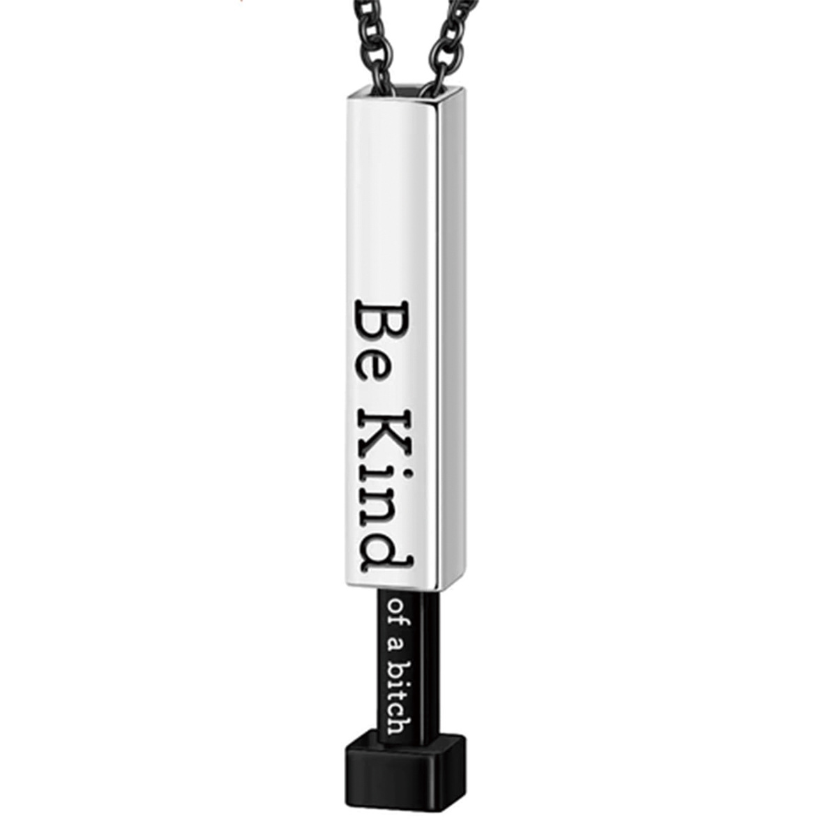 Custom Name Hidden Pendants, Personalised Secret Message Necklace, Double Retractable Rope Choker Bar, Personalized Necklace For Boyfriend, Girlfriend, Husband, Wife