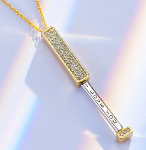 Customized Text Adjustable Necklace, Copper-Set Diamond Three-Dimensional Bar Necklace, Best Gifts for Valentine's Day, Birthday, and Mother's Day