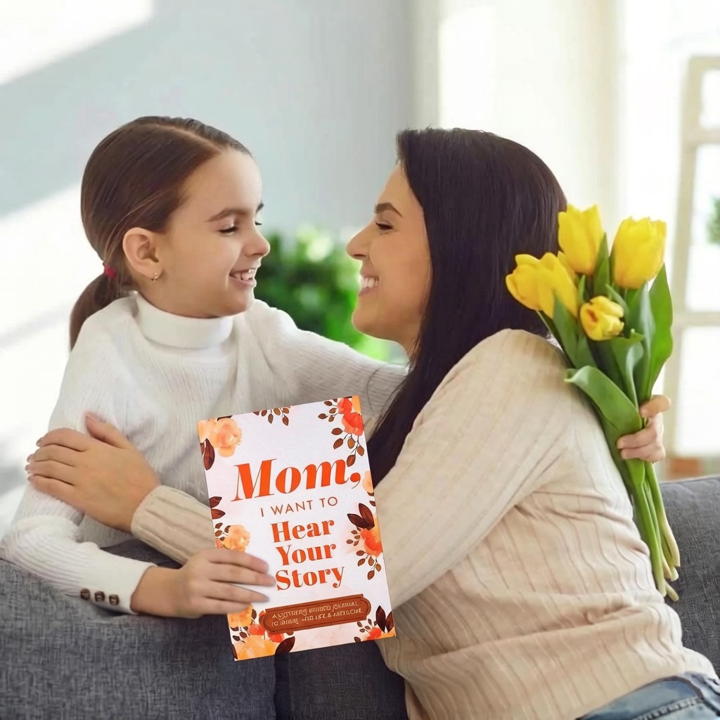 MOM, I Want to Hear Your Story - Mom's Story Notebook, Best Gift for Mother's Day