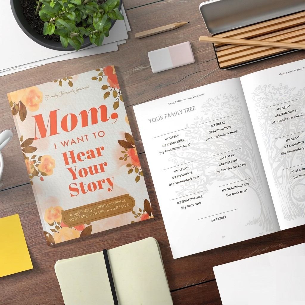 MOM, I Want to Hear Your Story - Mom's Story Notebook, Best Gift for Mother's Day