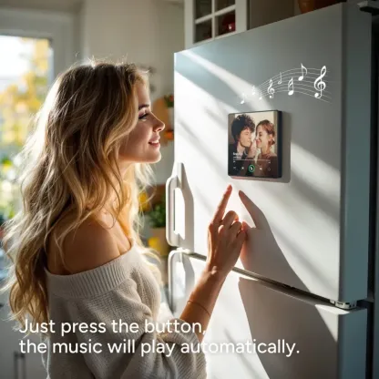 4.0 Gen Music Fridge Magnet with Frame, Personalized Refrigerator Magnets, Best Christmas Gift For Girlfriend For Wife