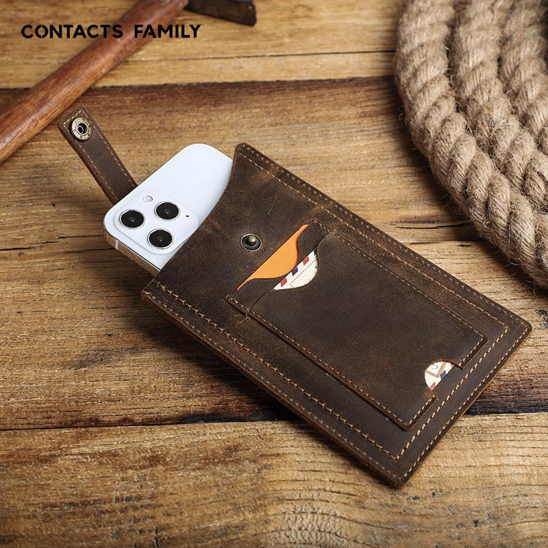 3rd Anniversary Leather Phone Holster - Engraved with "N & D • 1095 Days+"