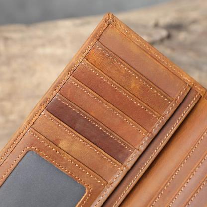 Leather Anniversary Gifts, Leather Passport Wallet, Leather Anniversary Gifts for Him