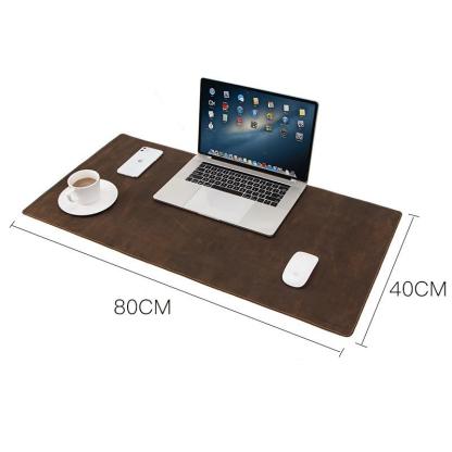 Leather Anniversary Gifts for Her, Extra-large Leather Desk Mat 80cm*40cm