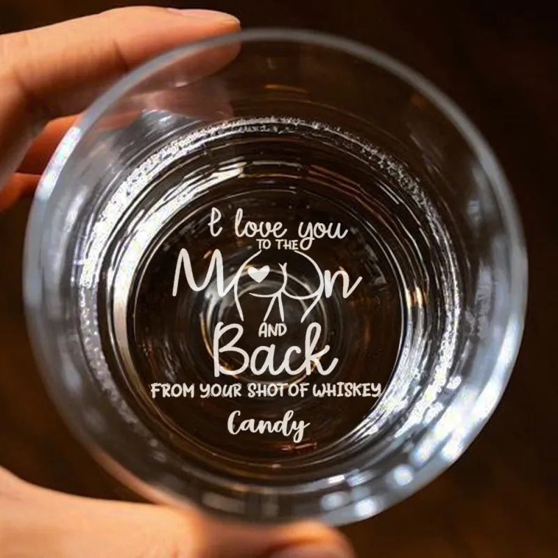 Custom Whiskey Glass, Custom Beer Glasses with Name, Best Anniversary Gift for Boyfriend or Husband