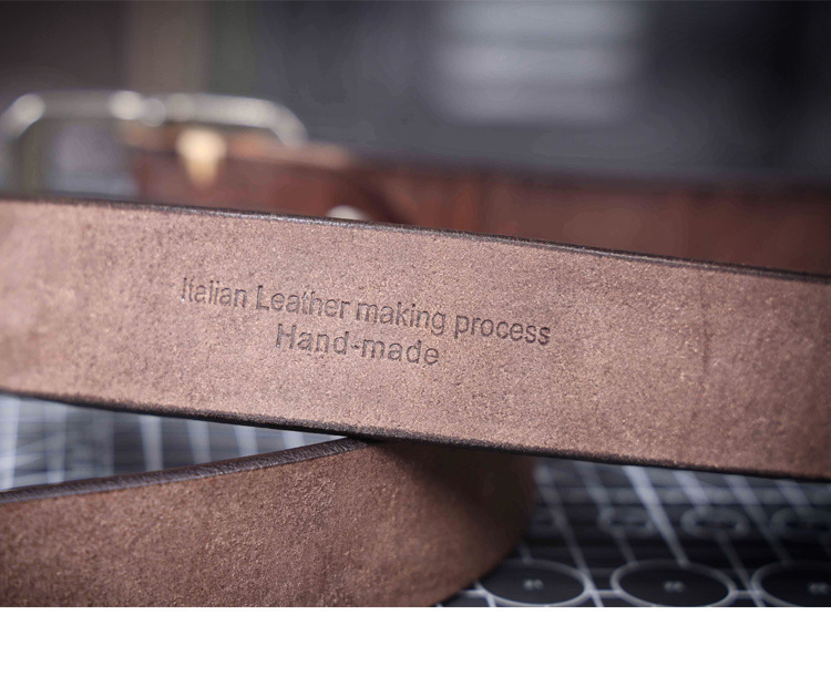 Handmade Full Grain Leather Belt for Men - 4.5mm Thick Coffee Brown Wild Bull Leather Belt with Stainless Steel Buckle | Customizable & Engraved