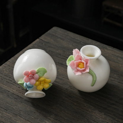 Mini Ceramic Vase, Handmade Ceramic Flower Vase Home Decoration, Best Gift for Her