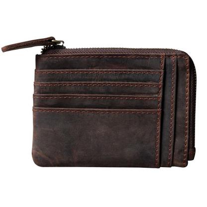 Leather Anniversary Gifts, Leather Passport Wallet, Large-Capacity Zero Wallet