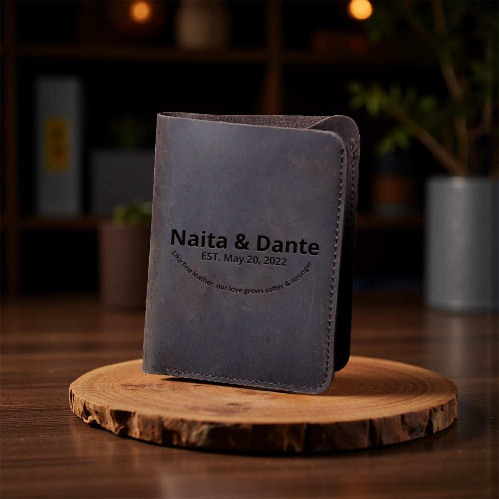 Leather Anniversary Gifts, Leather Passport Wallet