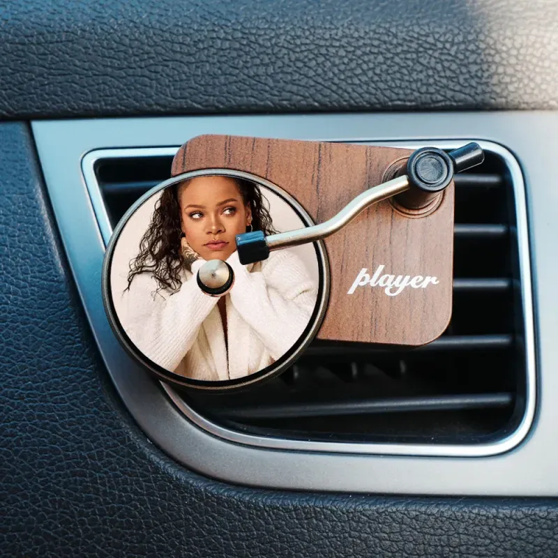 Custom Car Record Player Aromatherapy, Custom Air Vinyl Turntable Fresheners, Design Your Car With Your Favourite Albums