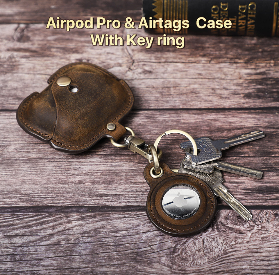 AirPods Pro 2 & AirTag Leather Combo Case - Full-Grain Cowhide