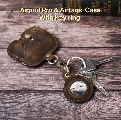 AirPods Pro 2 & AirTag Leather Combo Case - Full-Grain Cowhide