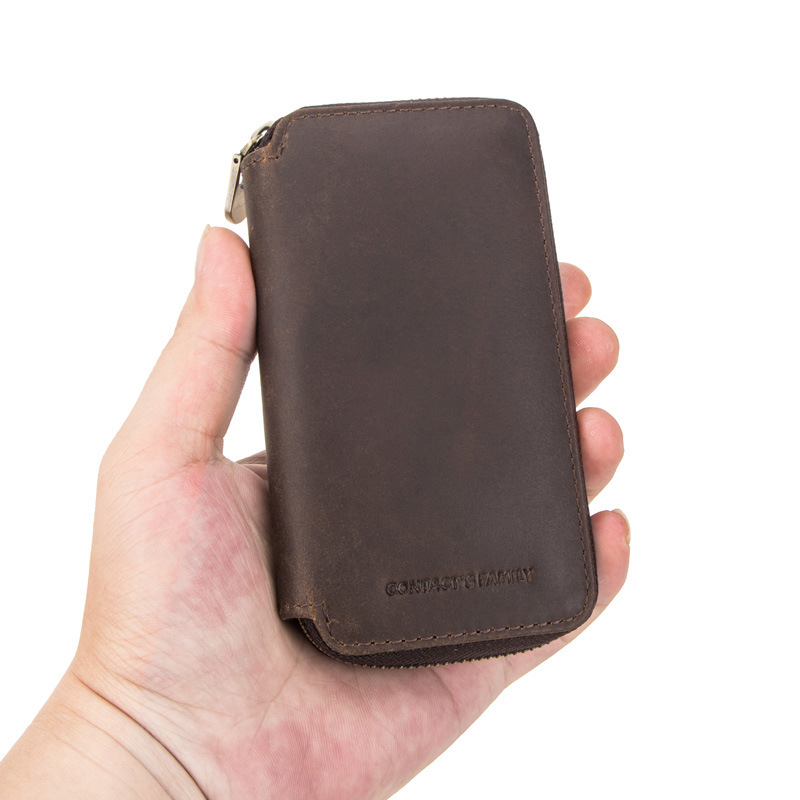 Couple’s Leather Watch Pouches – Dual Vintage Storage (Coffee & Tan)