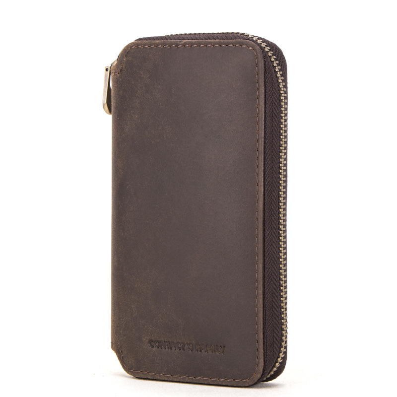 Couple’s Leather Watch Pouches – Dual Vintage Storage (Coffee & Tan)
