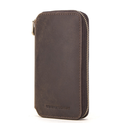Couple’s Leather Watch Pouches – Dual Vintage Storage (Coffee & Tan)
