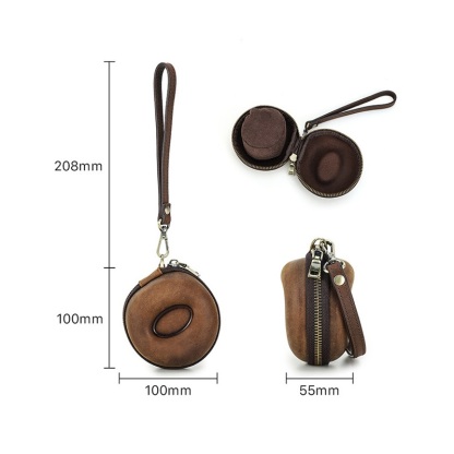 Wrist-Strap Leather Watch Box – Portable Single Watch Protector