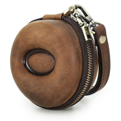 Wrist-Strap Leather Watch Box – Portable Single Watch Protector