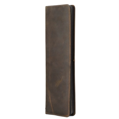 Travel-Friendly Leather Tie Organizer Box – Holds 2 Ties, Retro Design