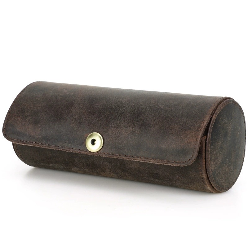 Luxury Leather Tie Organizer – Fashion-Forward Travel Case for 2 Ties