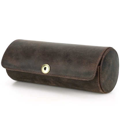 Luxury Leather Tie Organizer – Fashion-Forward Travel Case for 2 Ties