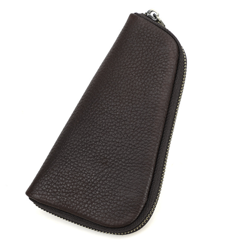 Travel Leather Pipe Case with Tobacco & Lighter Pockets – Vintage Organizer