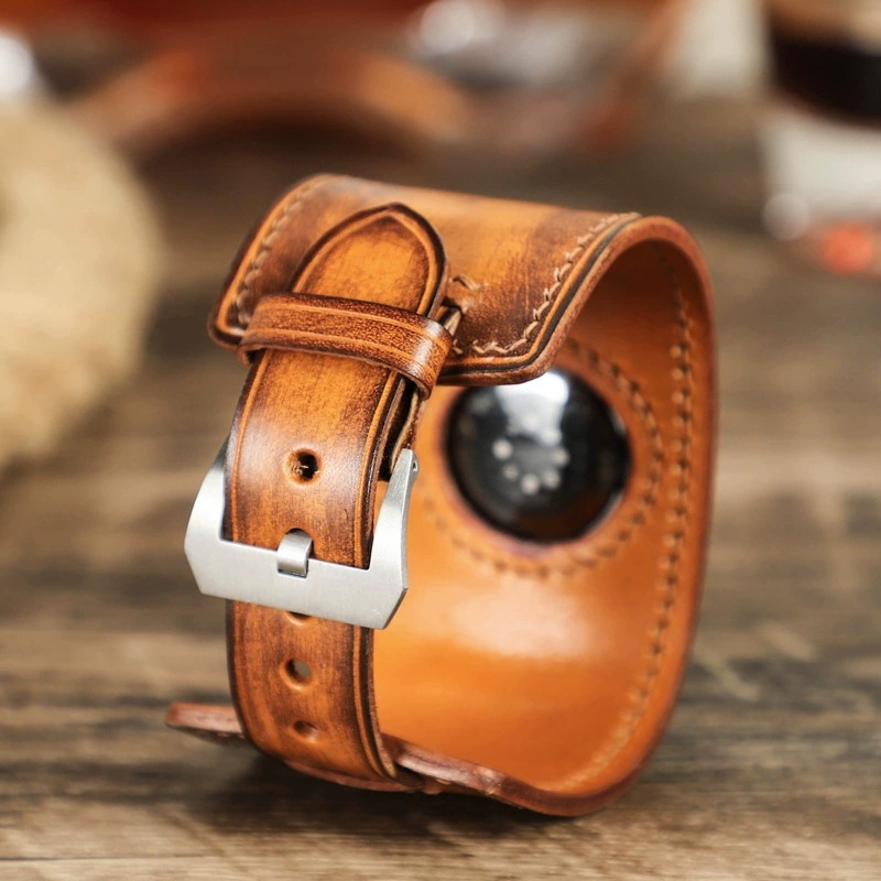 Leather Apple Watch Bands for Women and Men, Apple Watch Ultra Leather Band