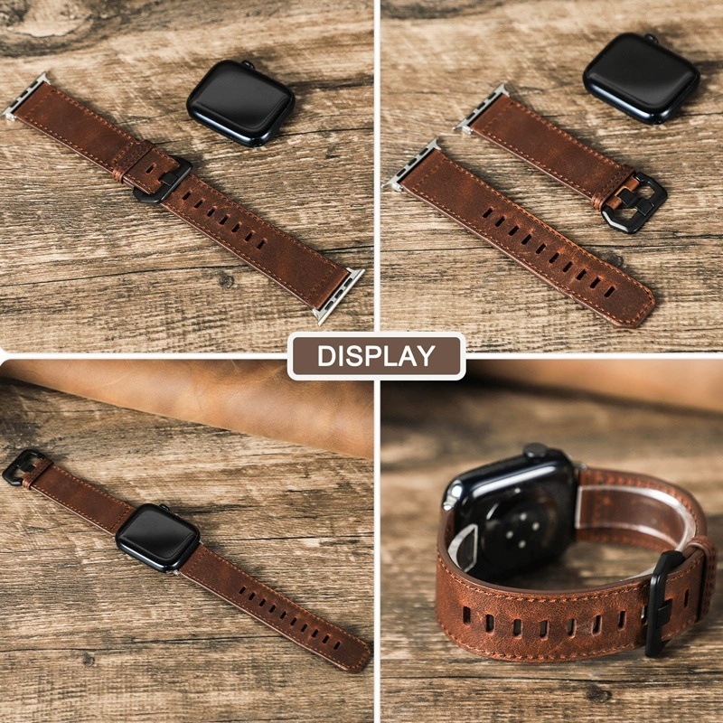 Crazy Horse Leather Apple Watch Bands, Leather Apple Watch Bands for Women