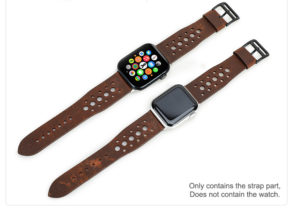 Leather Wrist Watch Bands, Mens Leather Apple Watch Band, Apple Watch Brown Leather Band