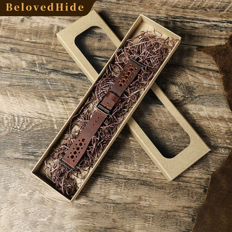 Leather Wrist Watch Bands, Mens Leather Apple Watch Band, Apple Watch Brown Leather Band