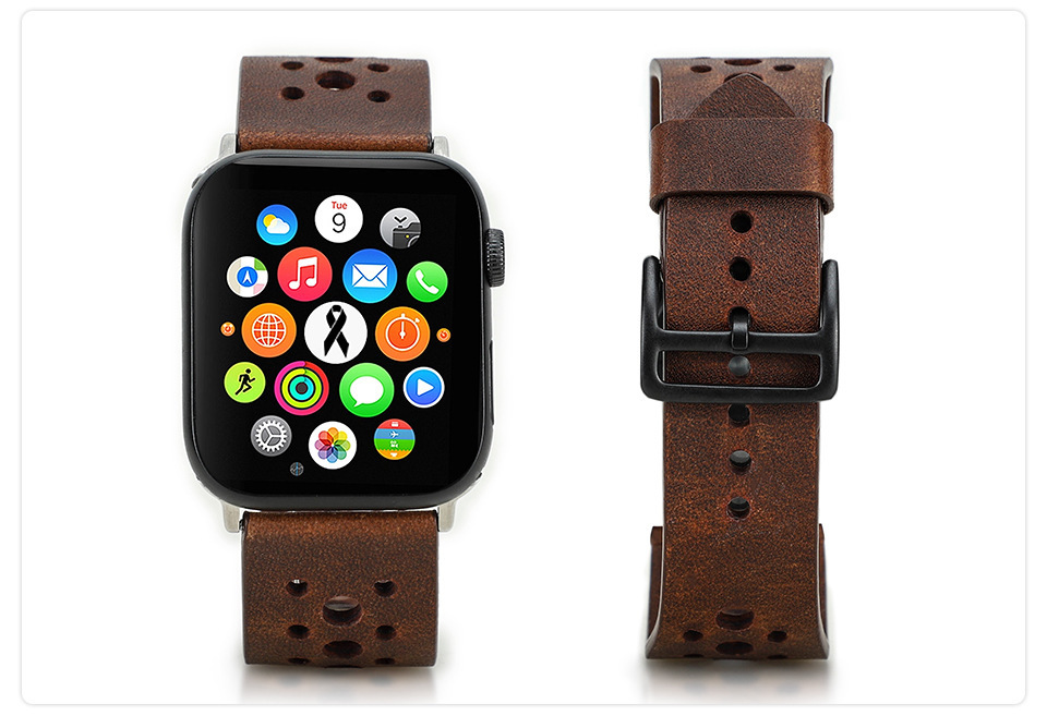 Leather Wrist Watch Bands, Mens Leather Apple Watch Band, Apple Watch Brown Leather Band