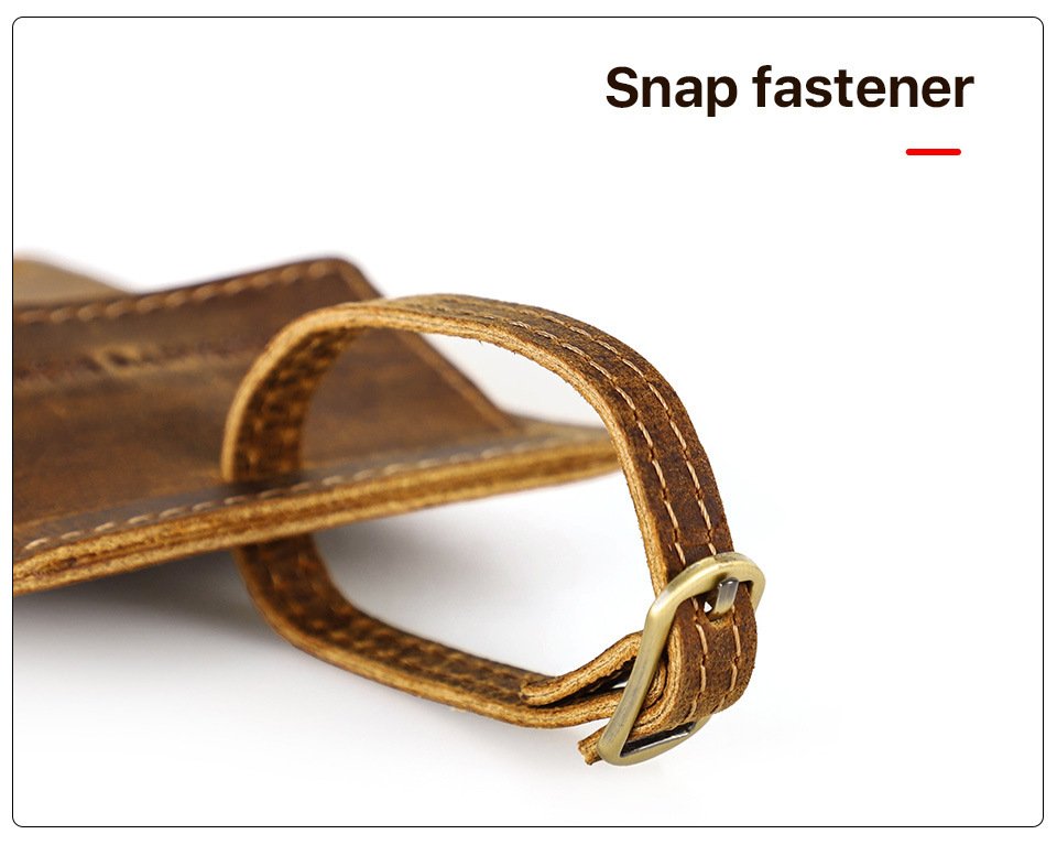 Travel Leather Luggage Tag with AirTag Slot - Vintage Suitcase Tracker