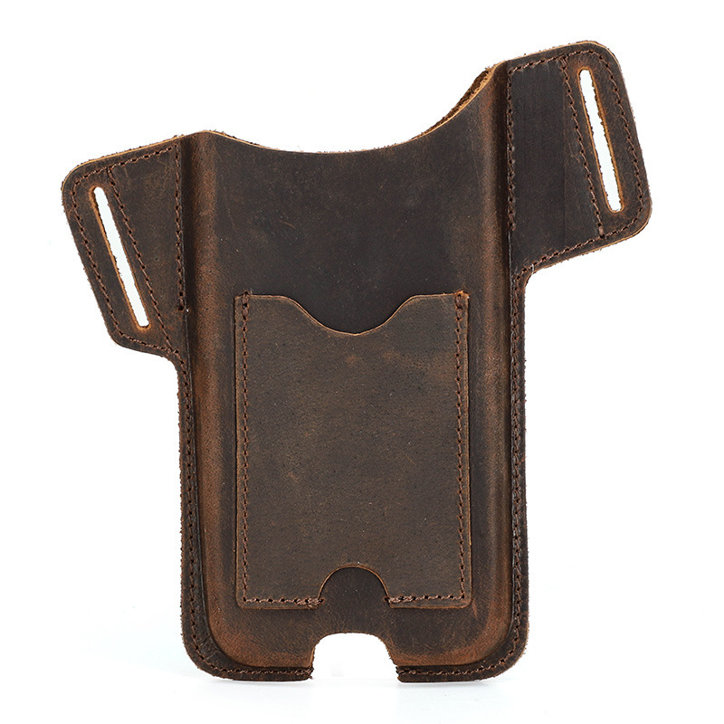 Heavy-Duty Leather Phone Holster for iPhone 16 Pro Max - 6.7" Belt Clip