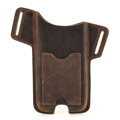 Heavy-Duty Leather Phone Holster for iPhone 16 Pro Max - 6.7" Belt Clip