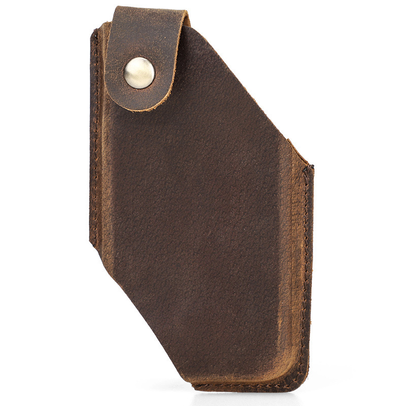 Leather Phone Holster for iPhone 16 Pro - 6.1" Outdoor Belt Case