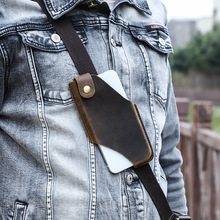 Leather Phone Holster for iPhone 16 Pro Max - 6.7" Tactical Belt Clip