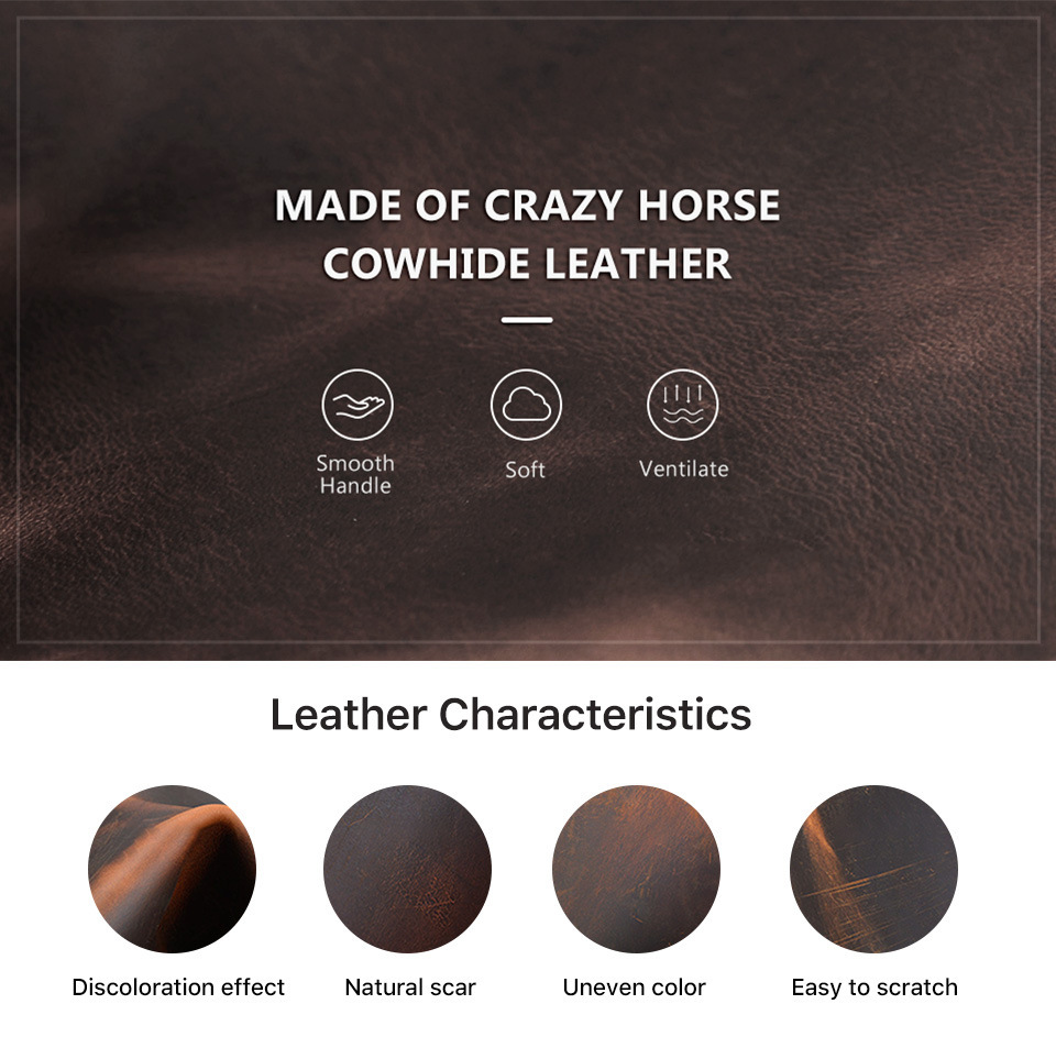 Rust Vintage Leather Mouse Pad – 24x23cm (9.4"x9") with Ergonomic Rest