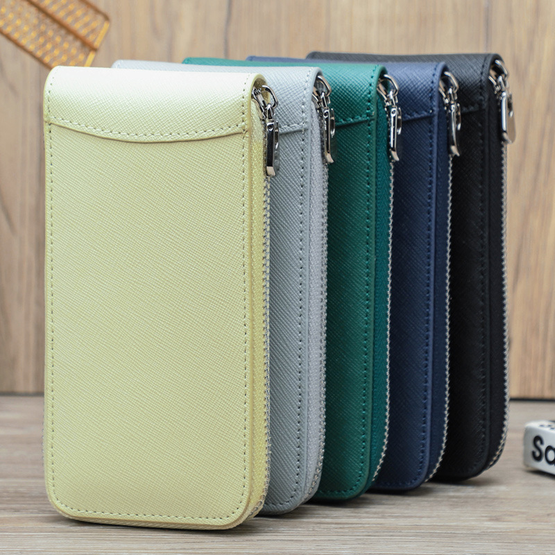 Modern Cross-Grain Leather Watch Pouch – Travel-Friendly Single Storage